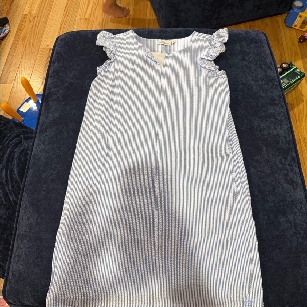 Vineyard Vines Blue and White Striped Dress